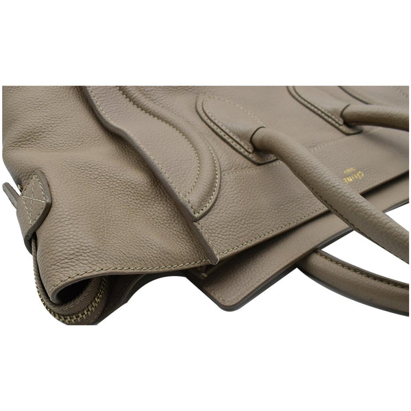 Celine Drummed Mini Luggage Calfskin Leather Tote Bag