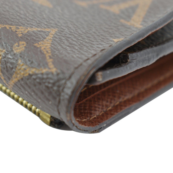 LOUIS VUITTON Elise Monogram Canvas Wallet Brown