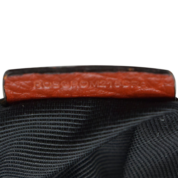 BURBERRY Ledbury Heritage Grained Leather Hobo Shoulder Bag Red