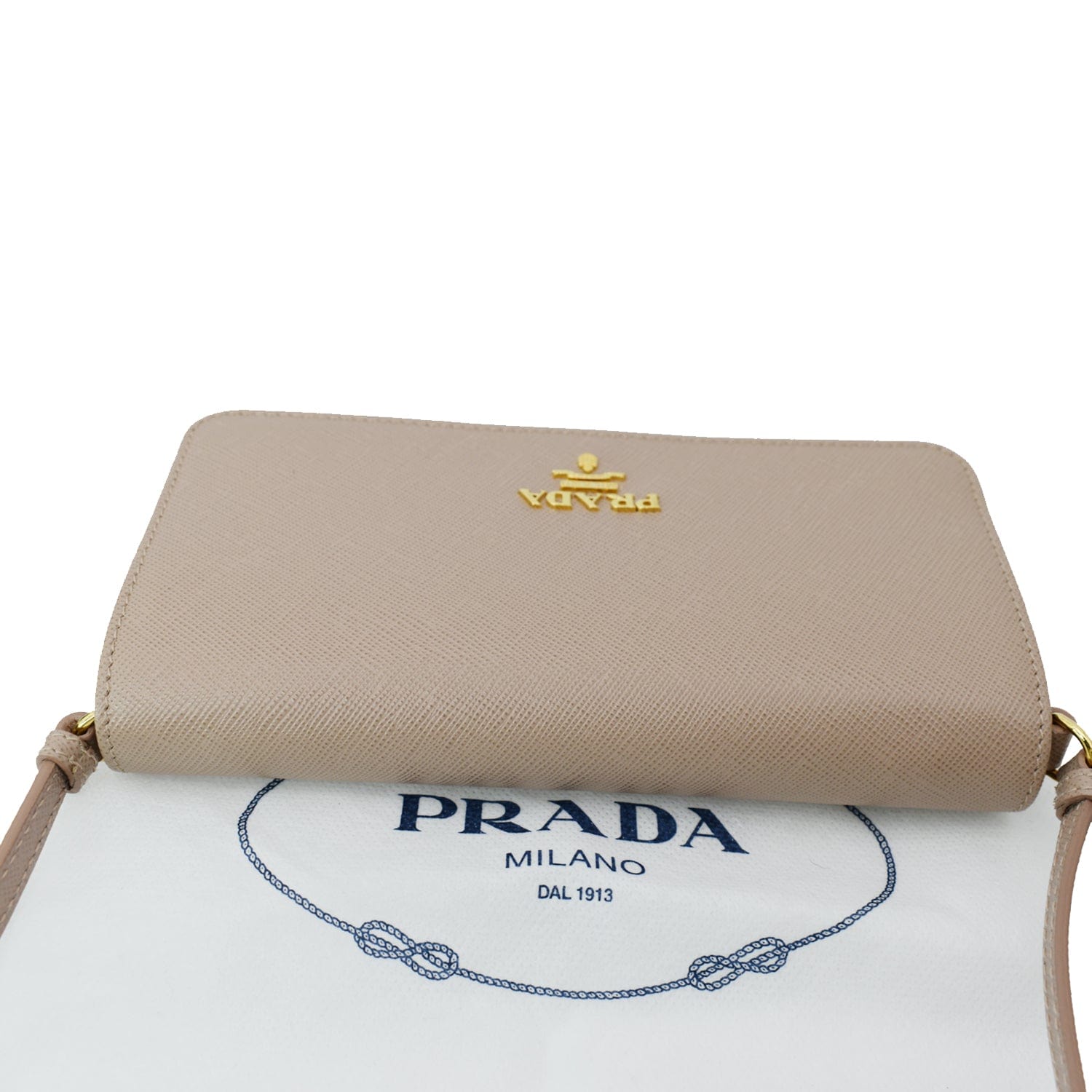 Prada Saffiano Leather Mini Bag - Neutrals Mini Bags, Handbags - PRA886710
