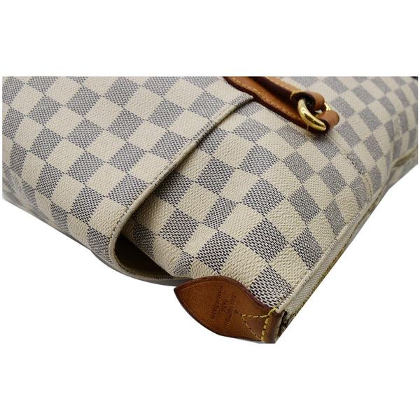 LOUIS VUITTON Totally MM Damier Azur Shoulder Bag White
