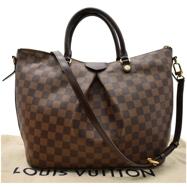 Louis Vuitton Siena PM Damier Ebene Shoulder Bag brown