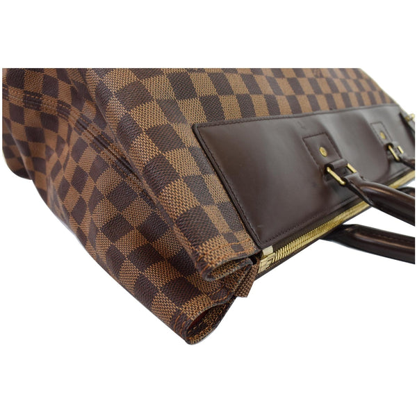 Louis Vuitton Greenwich PM Damier Ebene Travel Tote Bag - left side view