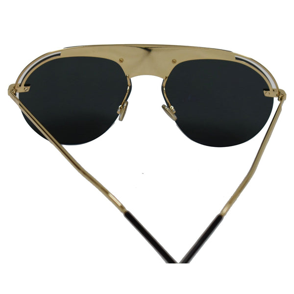 CHRISTIAN DIOR DIOREVOLS-02M2-2K Black Gold Sunglasses Grey Lens