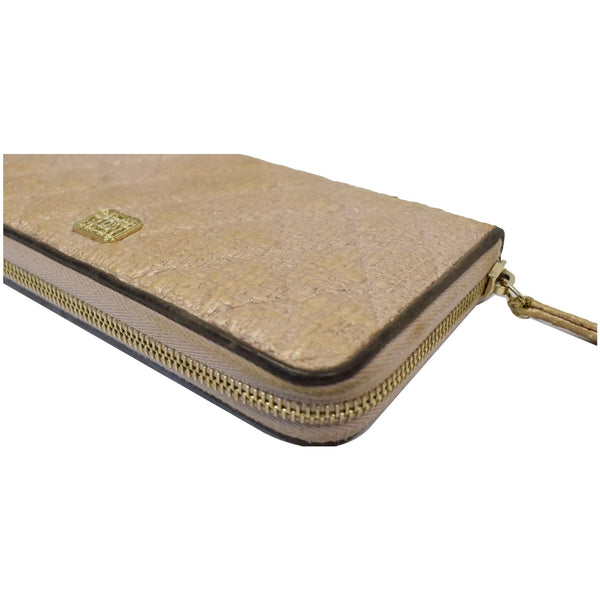 Chanel Zip Around Coated Canvas Pouch - Dallas Designer