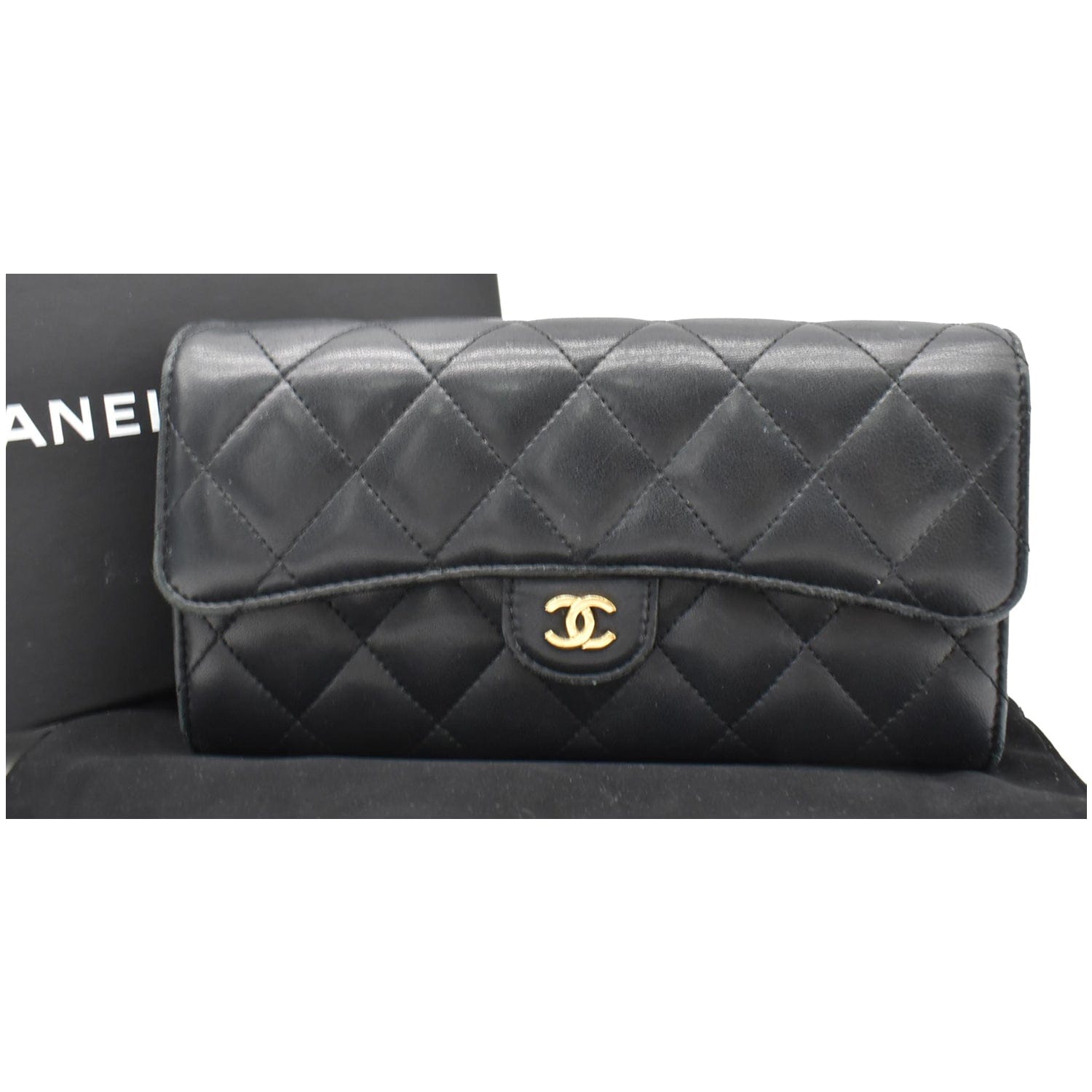 Chanel Classic Long Flap Wallet, Black