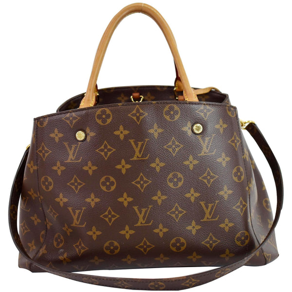 Louis Vuitton Montaigne MM Monogram Canvas Shoulder Bag - full front side