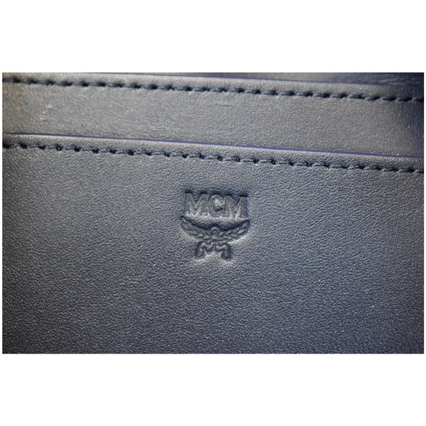 MCM Stark Side Stud Mini Visetos Logo Leather Backpack Bag White