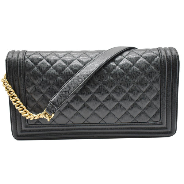 Chanel Medium Boy Flap Caviar Leather Shoulder Bag - DDH