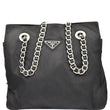 PRADA Tessuto Nylon Tote Shoulder Bag Black