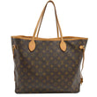 LOUIS VUITTON Neverfull GM Monogram Canvas Tote Bag Brown