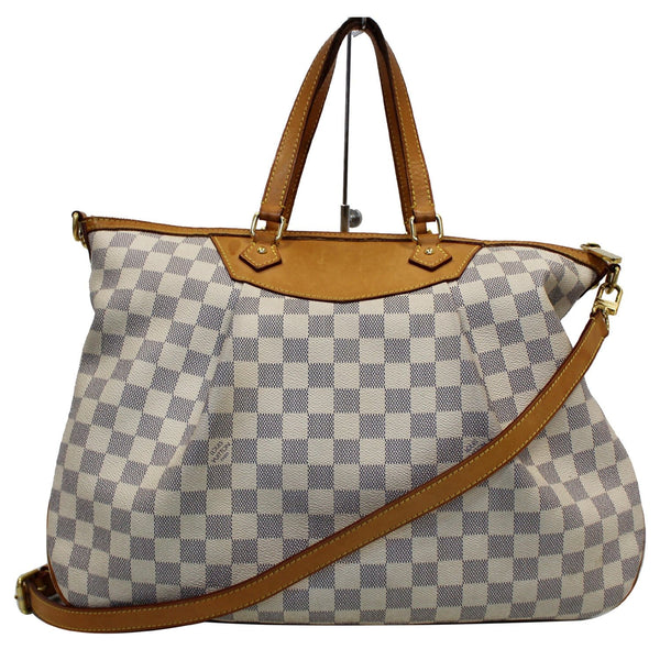 Louis Vuitton Siracusa GM Damier Azur Handbag front