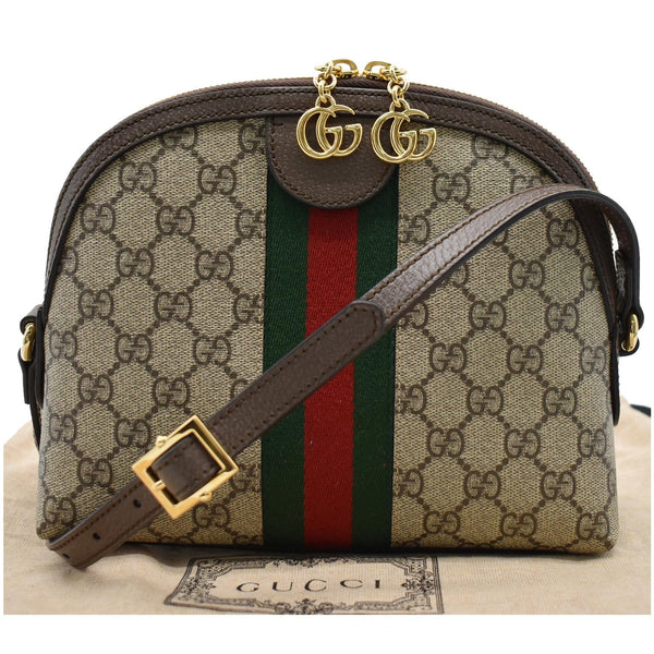 GUCCI Ophidia Small GG Supreme Canvas Shoulder Bag Beige 499621
