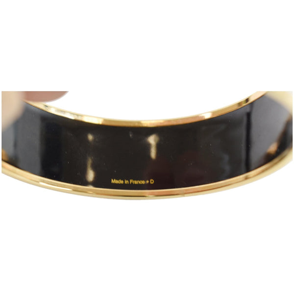 HERMES Face Bangle Enamel Bracelet Multicolor