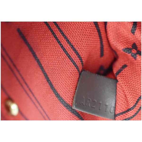 LOUIS VUITTON Neverfull MM Damier Ebene Tote Shoulder Bag Brown