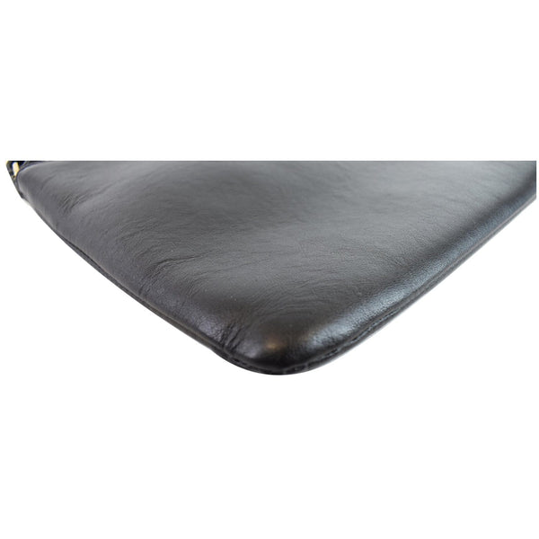 YVES SAINT LAURENT Teen Monogram Calfskin Leather Crossbody Bag Black