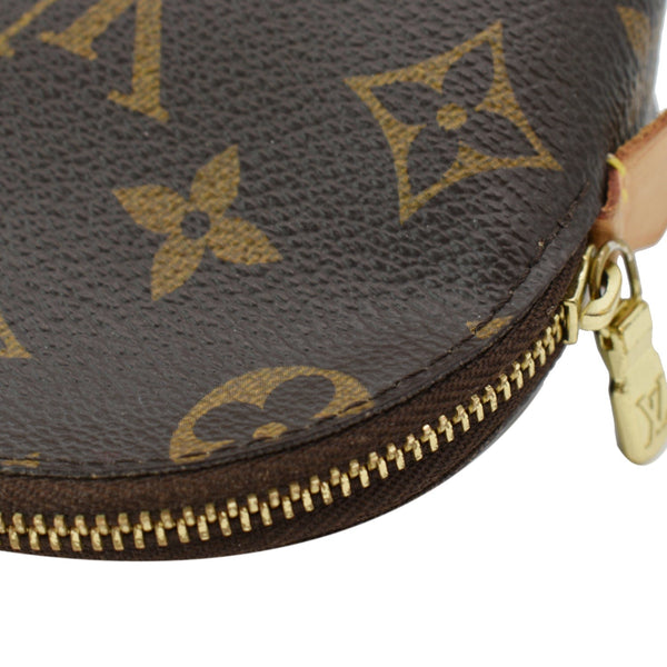 LOUIS VUITTON Monogram Canvas Cosmetic Pouch Brown