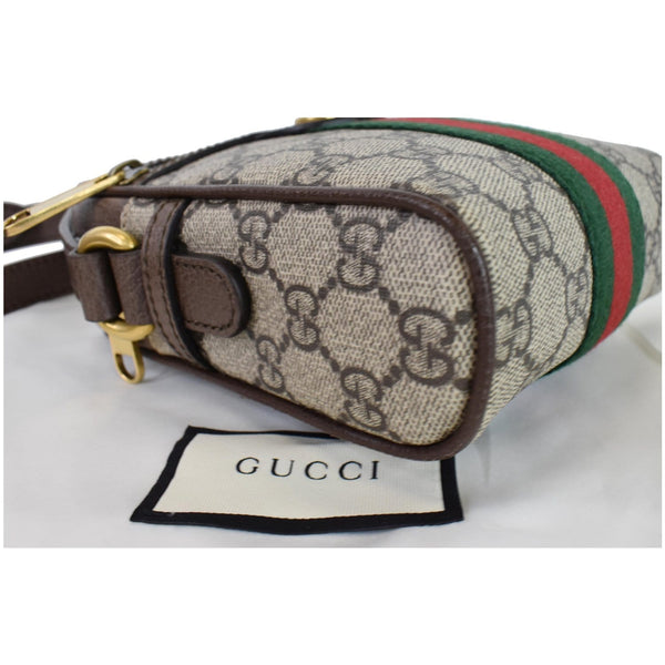 GUCCI Ophidia GG Supreme Canvas Shoulder Bag Beige 598127