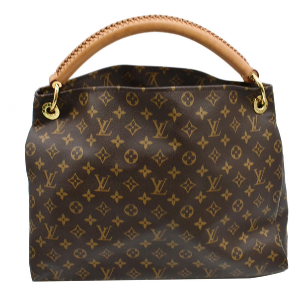 LOUIS VUITTON Artsy MM Monogram Canvas Hobo Bag Brown