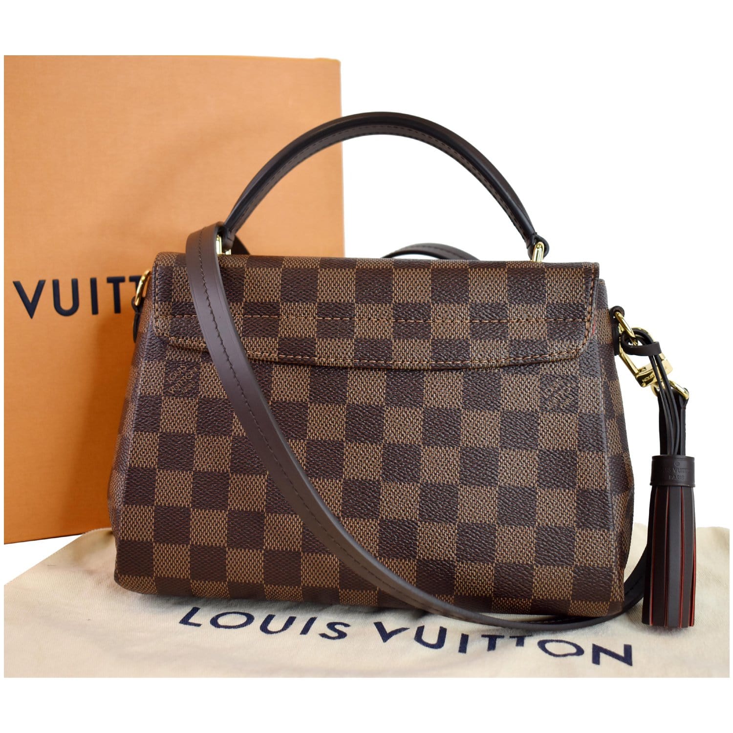 Croisette leather handbag Louis Vuitton Brown in Leather - 34855210