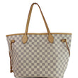 Louis Vuitton Neverfull MM Damier Azur Shoulder Bag for sale