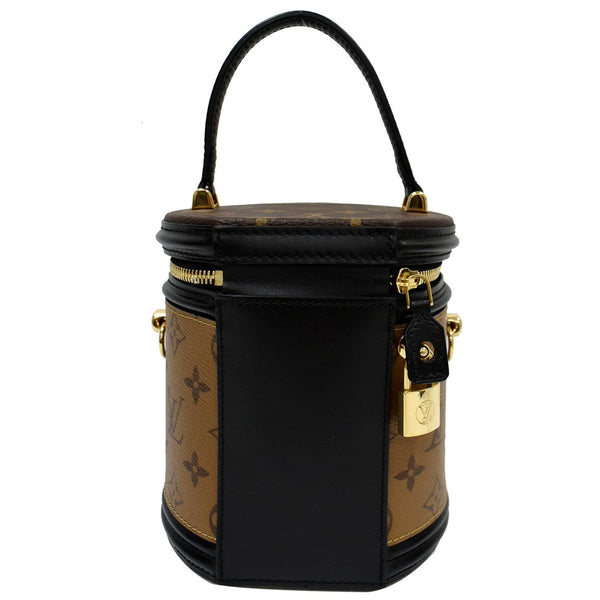 LOUIS VUITTON Cannes Reverse Monogram Canvas Satchel Bag Brown