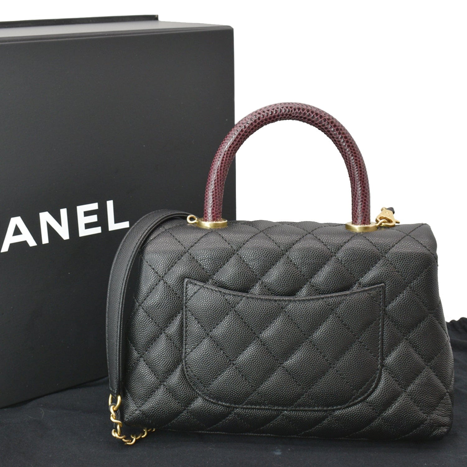 Chanel coco handle leather handbag Clearance