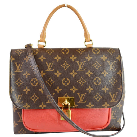 LOUIS VUITTON Marignan Monogram Canvas Messenger Shoulder Bag Coquelicot - Last Call