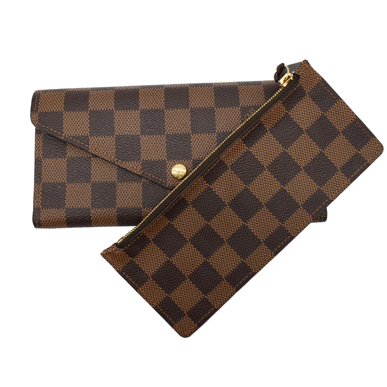 Louis Vuitton - Authenticated Joséphine Wallet - Cloth Brown for Women, Very Good Condition
