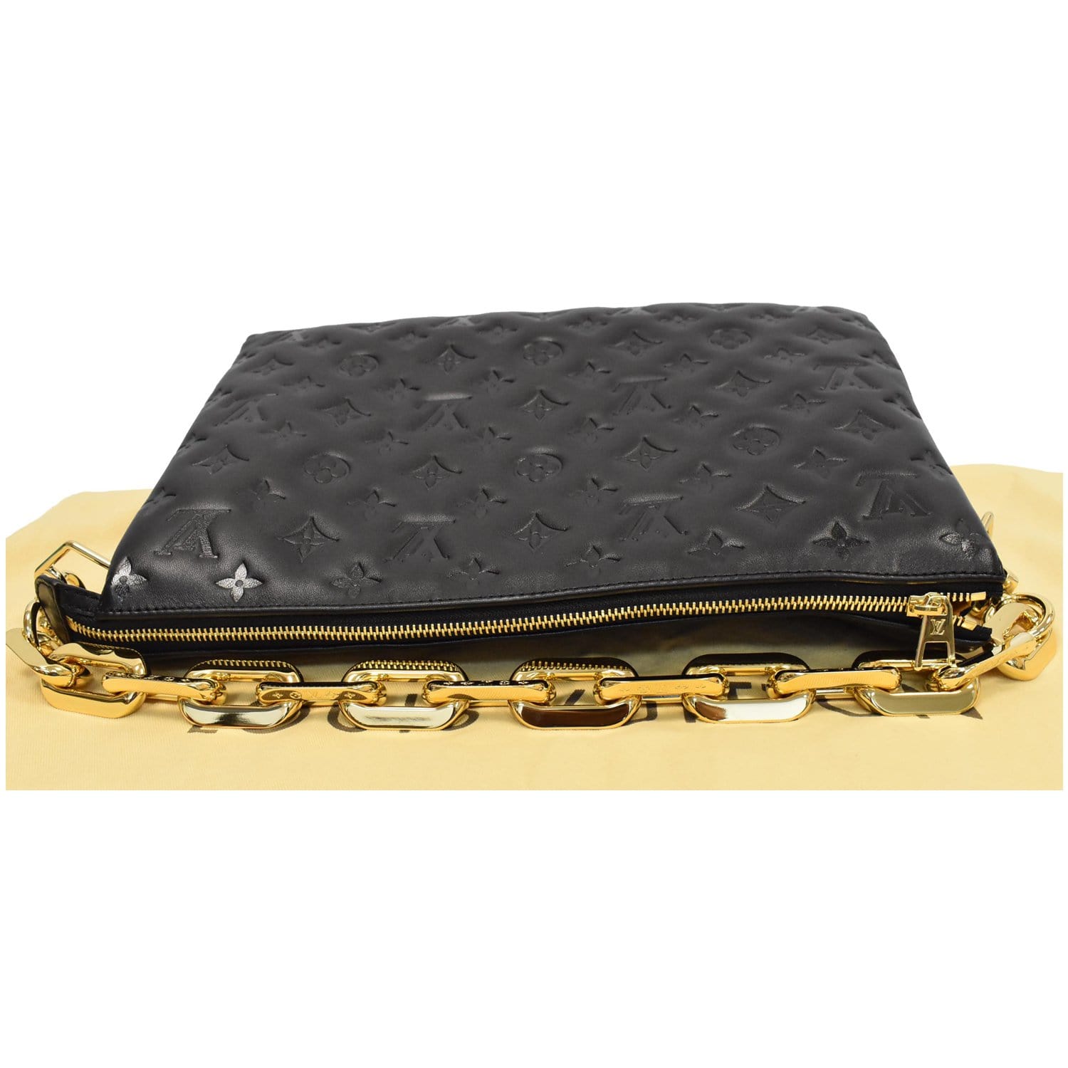 Louis Vuitton Black Embossed Monogram Lambskin Leather Coussin MM Crossbody  Bag For Sale at 1stDibs  louis vuitton black embossed crossbody, black embossed  louis vuitton crossbody, lv embossed crossbody