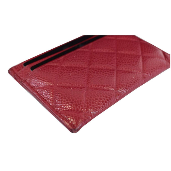 Chanel CC Card Holder Caviar Leather Case for women