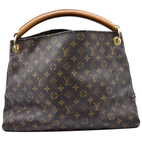 LOUIS VUITTON Artsy MM Monogram Canvas Hobo Bag Brown