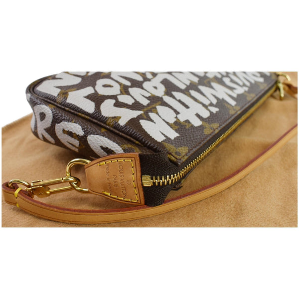 LOUIS VUITTON Monogram Graffiti Accessoires Pochette Bag Brown