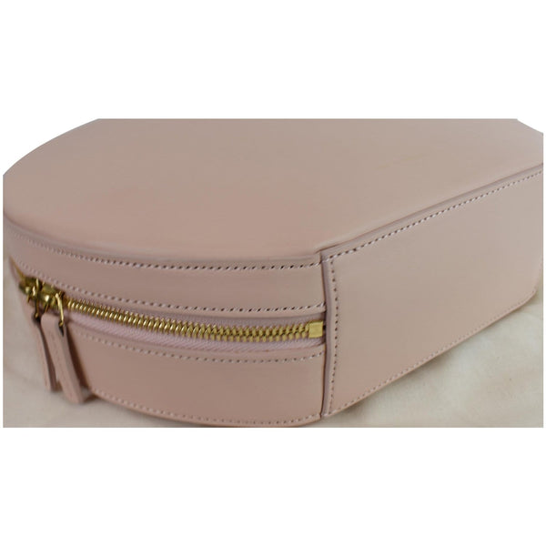 MANSUR GAVRIEL Large Circle Leather Tote Bag Pink