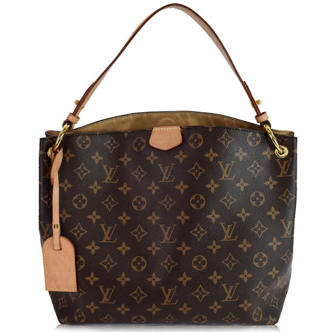 LOUIS VUITTON Graceful PM Monogram Canvas Shoulder Bag Brown