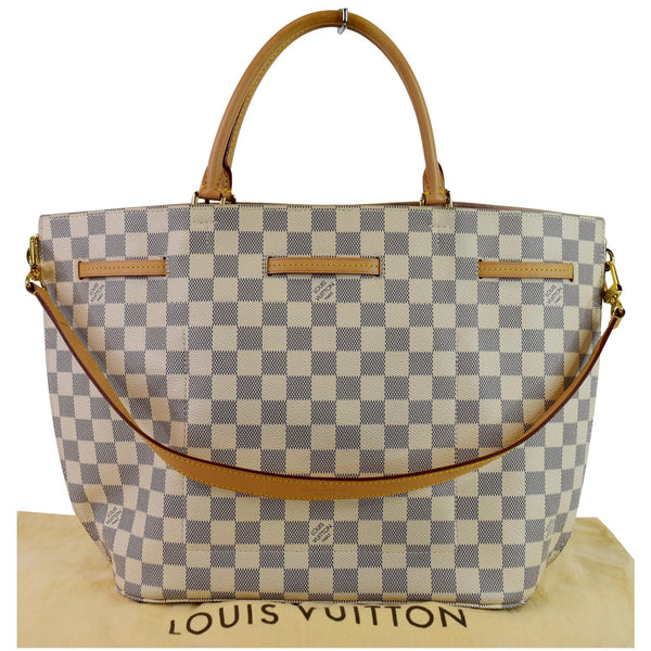 Louis Vuitton Girolata Damier Azur Handbag white