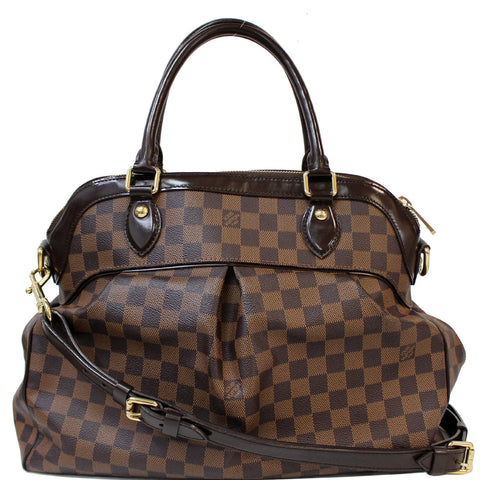 LOUIS VUITTON Trevi GM Damier Ebene 2way Shoulder Bag Brown