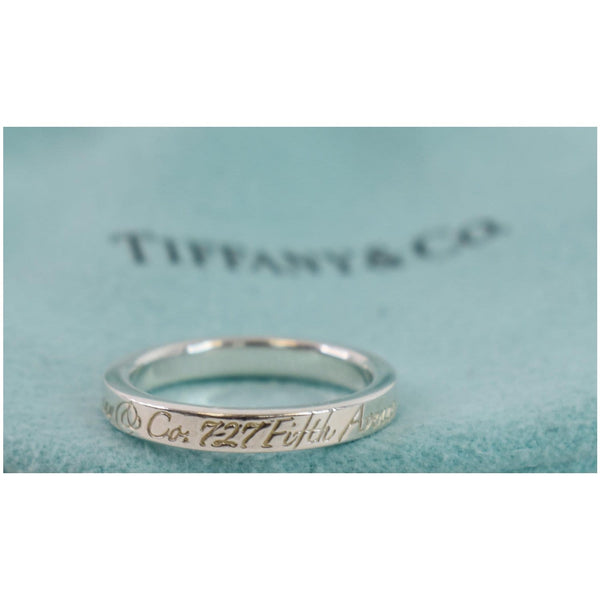 Tiffany & Co 5th Ave Sterling Silver 727 size  US 5