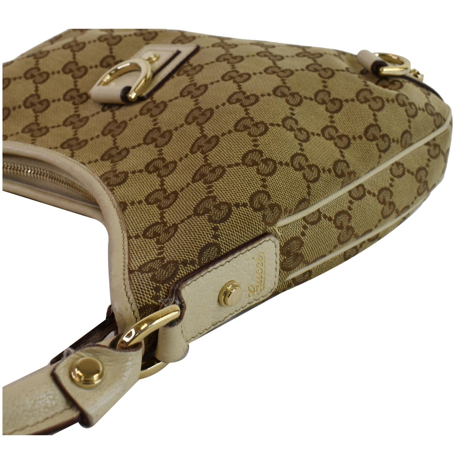 Gucci GG Canvas Abbey D-Ring Baguette (SHG-33038) – LuxeDH