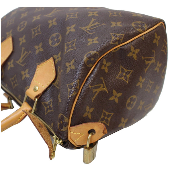 Louis Vuitton Speedy 25 Monogram Canvas Shoulder Bag 