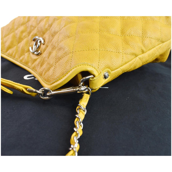 Chanel French Riviera Quilted Caviar Leather bag women