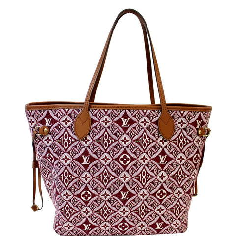 LOUIS VUITTON  Neverfull MM Since 1854 Jacquard Shoulder Bag Bordeaux Red