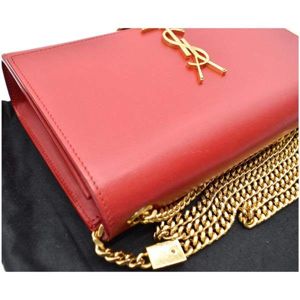 YVES SAINT LAURENT Kate Tassel Leather Crossbody Bag Red
