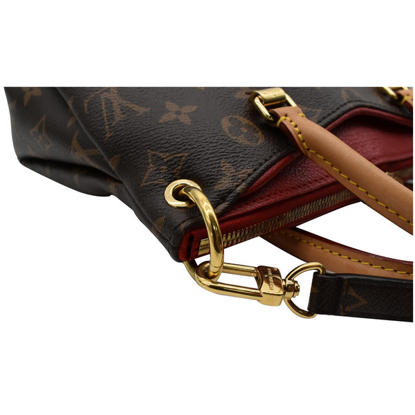 LOUIS VUITTON Pallas BB Monogram Canvas Satchel Crossbody Bag Brown