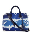 LOUIS VUITTON Escale Speedy 30 Bandouliere Monogram Canvas Shoulder Bag Blue