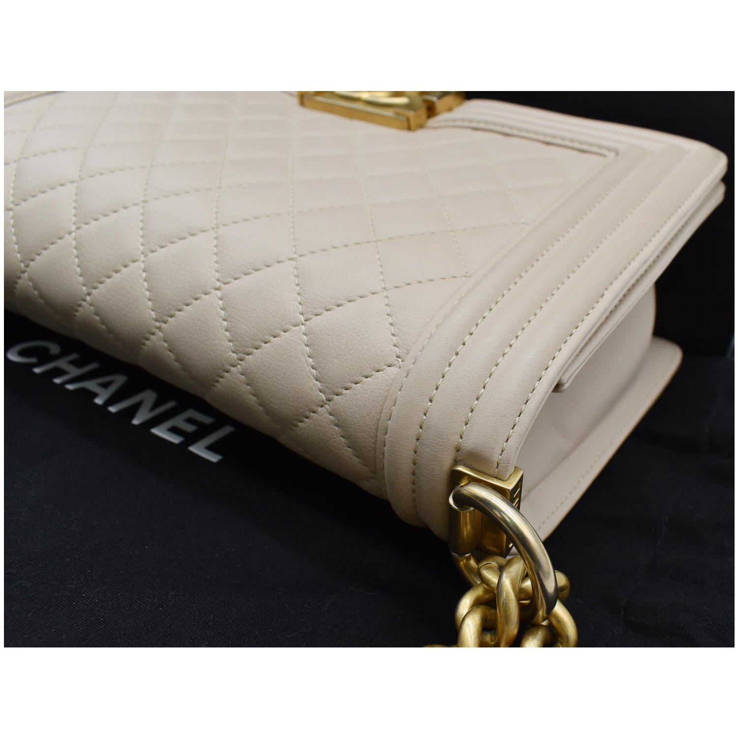Chanel Medium Boy Flap Quilted Leather Shoulder Bag