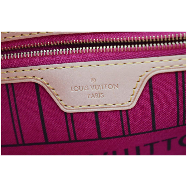LOUIS VUITTON Neverfull GM Monogram Canvas Tote Shoulder Bag Fuchsia