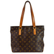 LOUIS VUITTON Cabas Piano Monogram Canvas Shoulder Bag Brown