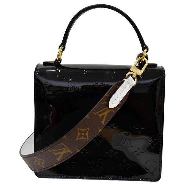 LOUIS VUITTON Spring Street Vernis Leather Crossbody Bag Black