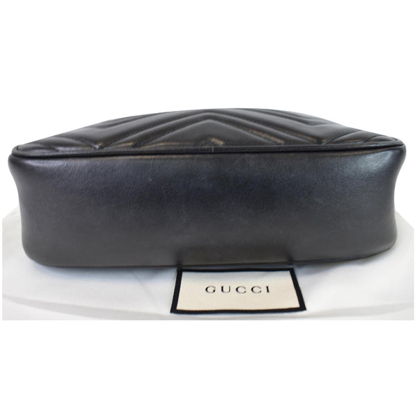 Gucci Marmont Matelasse Small Leather bag bottom side
